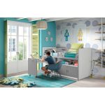 Bonny Mid-Sleeper Κρεβάτι με Γραφείο & Ντουλάπι - Vipack - Image 4