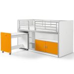 Bonny Mid-Sleeper Κρεβάτι με Γραφείο & Ντουλάπι - Vipack - Image 5