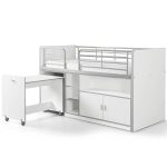 Bonny Mid-Sleeper Κρεβάτι με Γραφείο & Ντουλάπι - Vipack - Image 6