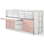 Bonny 95 Mid-Sleeper με Μεγάλο Γραφείο - Vipack - Image 9