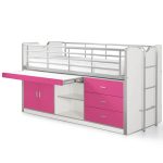 Bonny 95 Mid-Sleeper με Μεγάλο Γραφείο - Vipack - Image 11