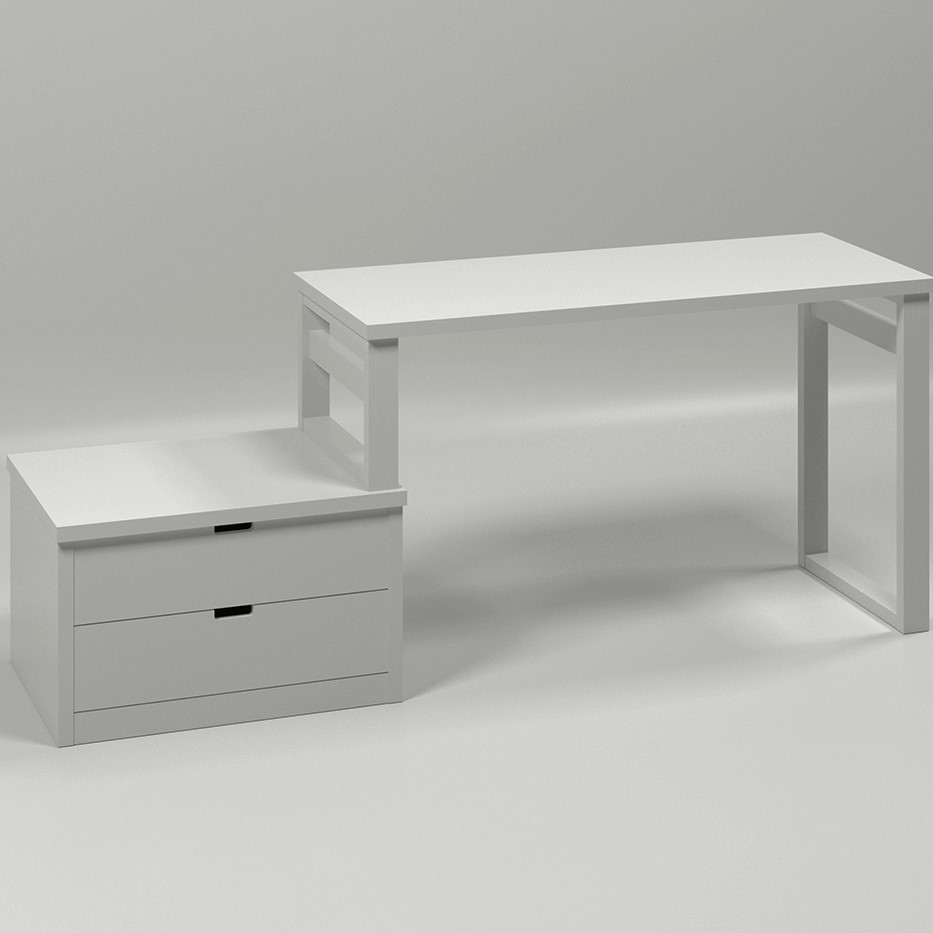MUBA-ESCRITRIO-DESK-2 Muba Γραφείο με Χαμηλή Συρταριέρα - Image 1