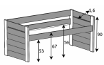 Dominique Daybed Υπερυψωμένο Κρεβάτι - Image 3