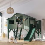 Treehouse Κρεβάτι με Πύργο Τσουλήθρα - Mathy by Bols