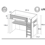 Rimobel Highsleeper Desk - Image 6