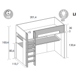 Rimobel Highsleeper Desk - Image 4