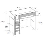 Rimobel Highsleeper Desk - Image 3