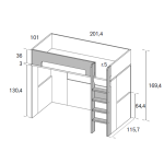 Rimobel Highsleeper Desk - Image 5