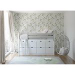 Tokio Mid-Sleeper Κρεβάτι με 8 Συρτάρια