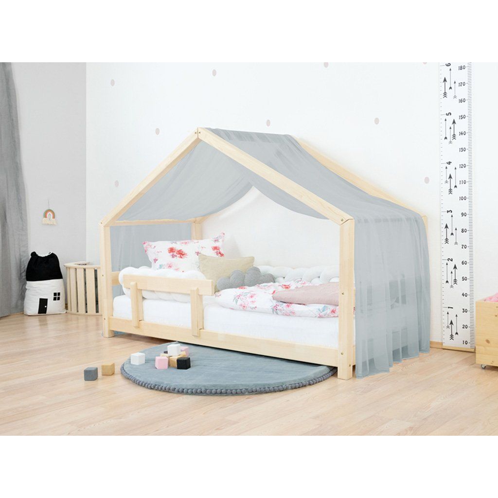 white-8947-10_airy-chiffon-roof-for-house-beds-with-front-shield Sidy Τούλινη κουρτίνα για κρεβάτια Lucky - Image 1