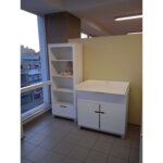 Σετ βρεφική κούνια Mini συρτάριερα με αλλαξιέρα και βιβλιοθήκη - Image 2