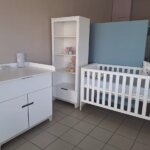 Σετ βρεφική κούνια Mini συρτάριερα με αλλαξιέρα και βιβλιοθήκη