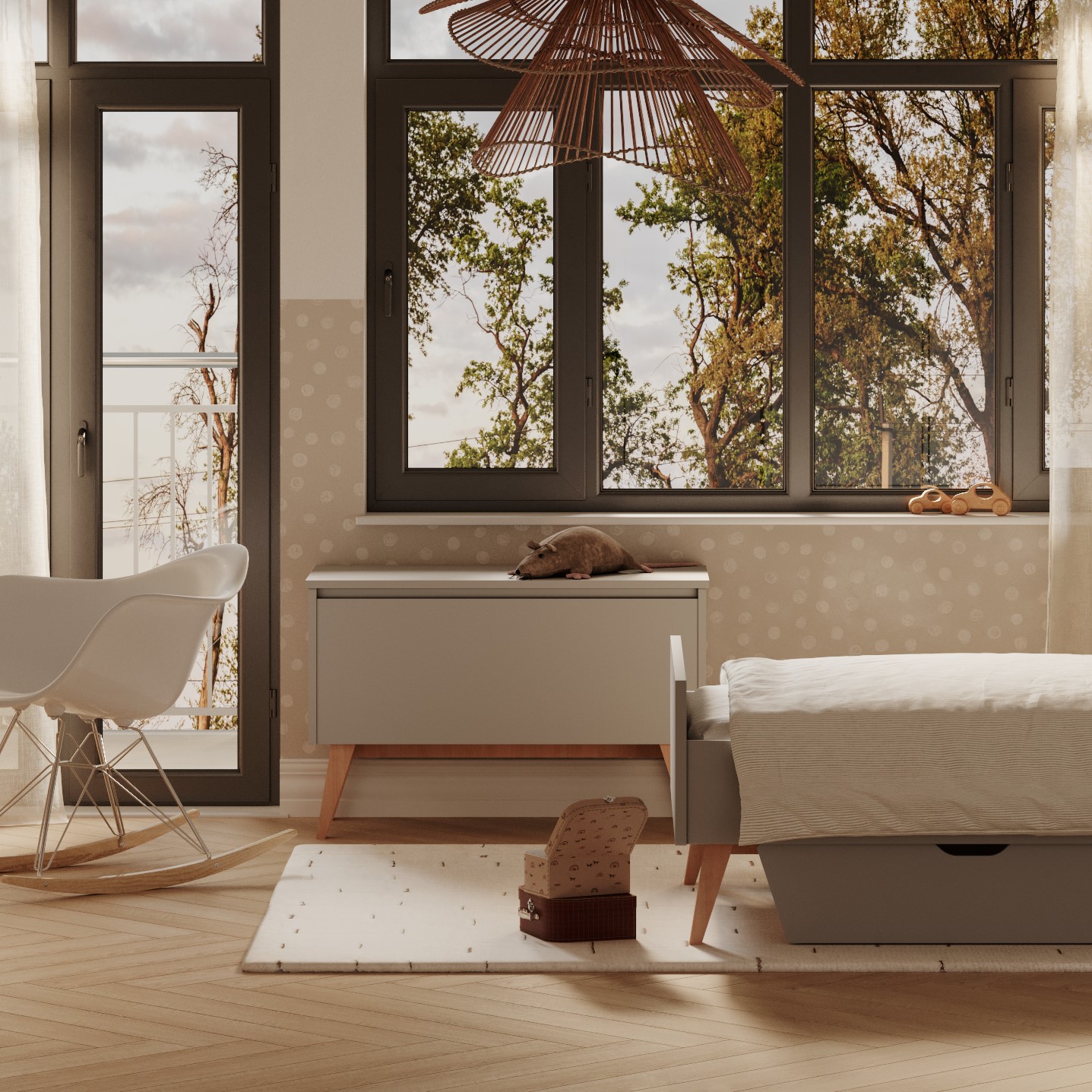 Swing_grey_2 Swing Κουτί αποθήκευσης παιχνιδιών - Image 1