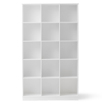 Wood Βιβλιοθήκη με 15 ράφια (3Χ5)