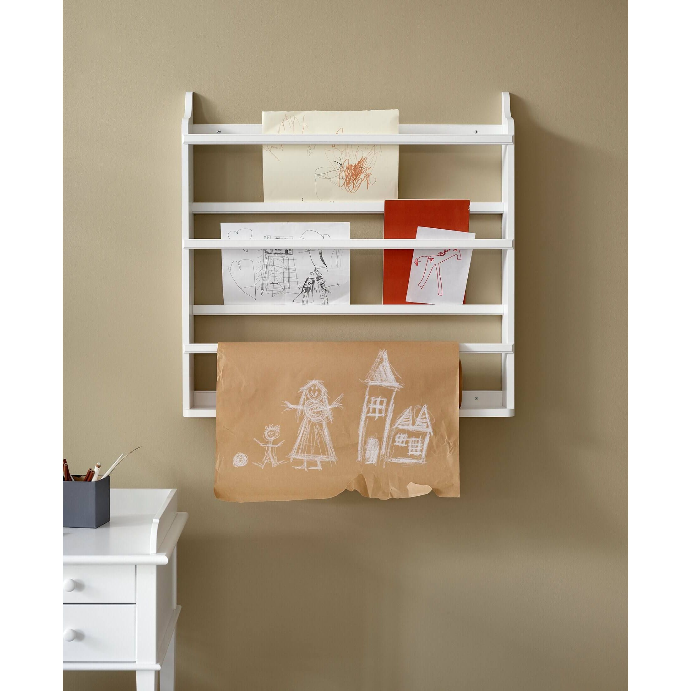 white-OF_091516_03 Seaside Storage Plate Rack Βιβλιοθήκη - Image 1