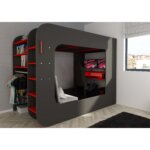 Gamer Highsleeper Πολυλειτουργικό Κρεβάτι με LED - Image 17