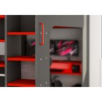 Gamer Highsleeper Πολυλειτουργικό Κρεβάτι με LED - Image 28