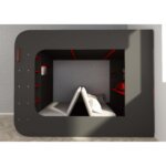 Gamer Highsleeper Πολυλειτουργικό Κρεβάτι με LED - Image 25