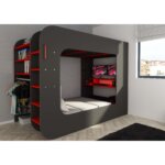 Gamer Highsleeper Πολυλειτουργικό Κρεβάτι με LED - Image 23