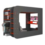 Gamer Highsleeper Πολυλειτουργικό Κρεβάτι με LED - Image 18