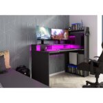 Αναστρέψιμο γραφείο Gaming Z με ρυθμιζόμενο LED φωτισμό - Image 5