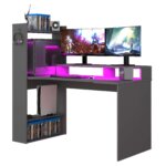 Αναστρέψιμο γραφείο Gaming Z με ρυθμιζόμενο LED φωτισμό - Image 9