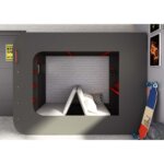 Gamer Highsleeper Πολυλειτουργικό Κρεβάτι με LED - Image 15