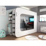 Gamer Highsleeper Πολυλειτουργικό Κρεβάτι με LED - Image 33