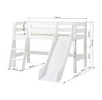 Eco Luxury Half-high Κρεβάτι με τσουλήθρα - Image 25