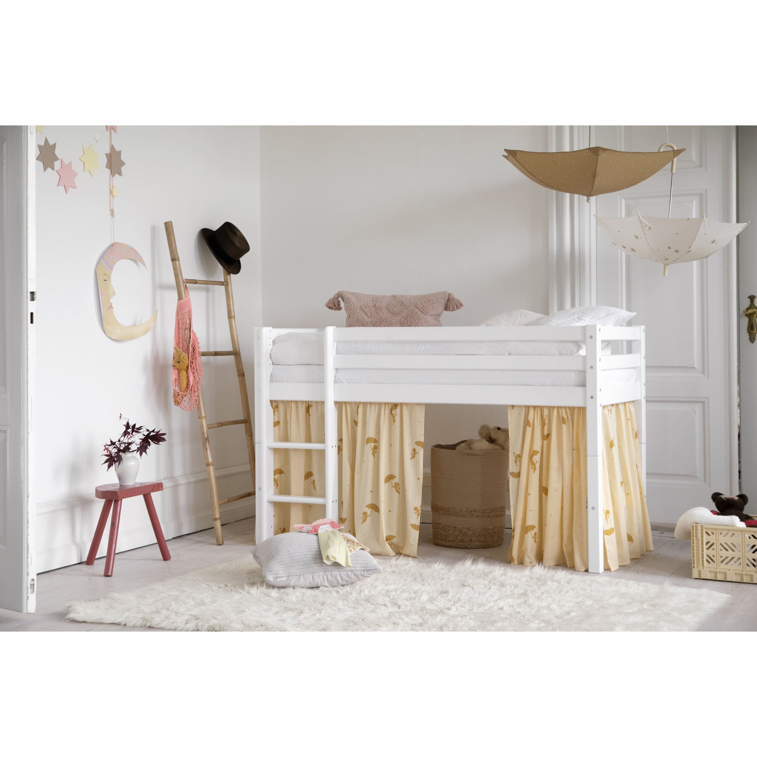 white-BASIC‐A4‐3+36‐3100‐OL‐000_milieu_26pxuw Eco Luxury Half-high Κρεβάτι με σκάλα - Image 1
