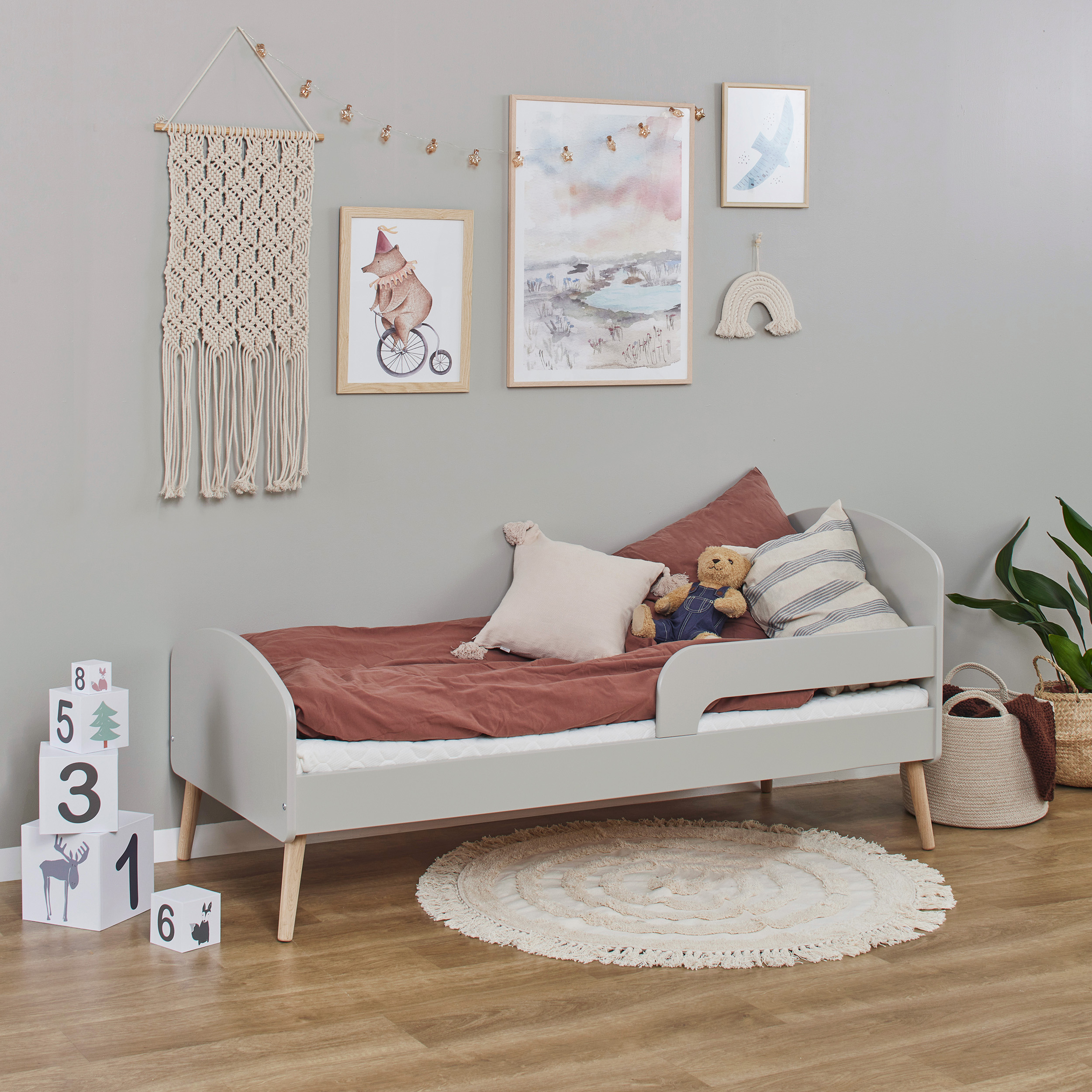 31-0001-40-07M_milieu_02 Blend Παιδικό Toddler Κρεβάτι με προστατευτικό κάγκελο - Image 1