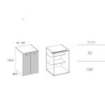 Nido Block Base 30 Επάλληλη Κουκέτα με δύο συρτάρια - Image 4