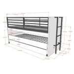 Sam Mid-Sleeper με δεύτερο κρεβάτι - Image 11