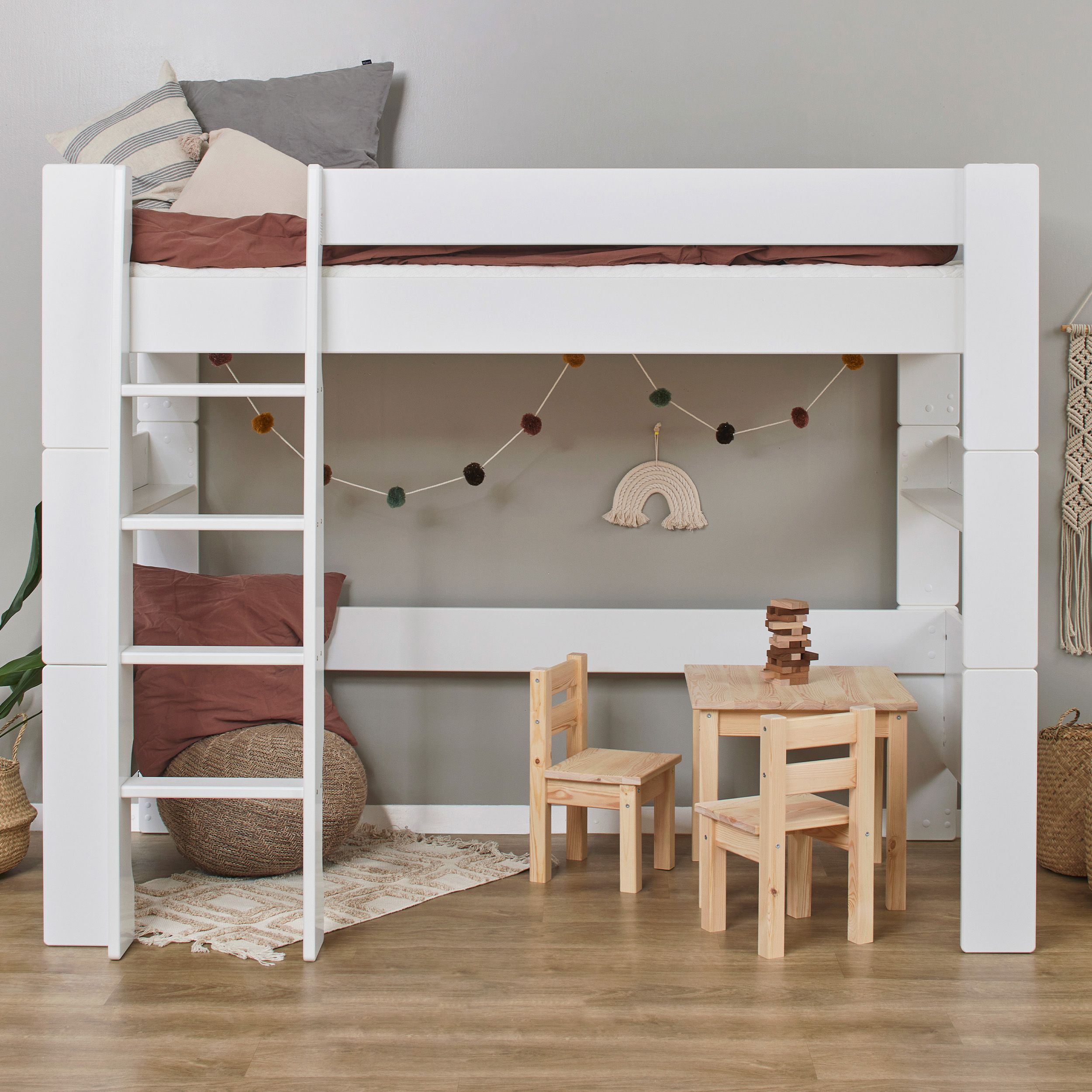 white-SFK-A8-1_milieu_01 Pure Highsleeper Κρεβάτι - Image 1